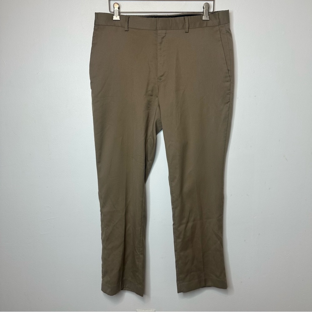 Apt 9 Men’s Dark Khaki Tan Dress Pants Size 34 X 30